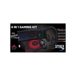 Pack Spirit of Gamer Spyker (clavier RGB, souris, micro-casque, tapis de souris)