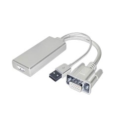 Adapt VGA USB M/F HDMI  0,2m