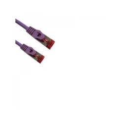 Cordon Cat 6 SSTP LSOH Violet 3 m Snagless avec fiche de test.