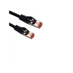 Cordon Cat 6 SSTP LSOH Noir 3 m Snagless avec fiche de test.