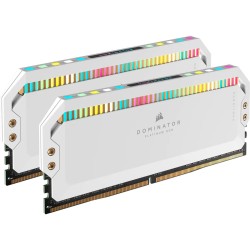 Corsair Dom. RGB 64Go 2x32 5600 Blanc