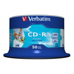 50 Verbatim CD-R  52x imprim.