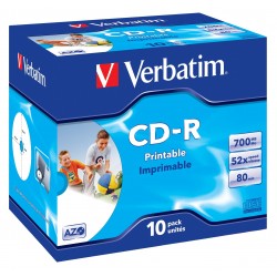 10 Verbatim CD-R  52x imprim.