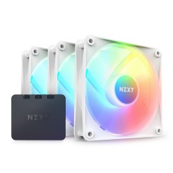 3x NZXT Fan F120 RGB Blanc