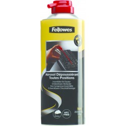 Aérosol dépoussériant 200Ml FELLOWES comprend un embout de précision toutes position.