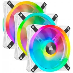 3x Corsair iCUE QL120 RGB Blanc
