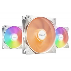 3x BeQuiet Light Wings LX High Speed RGB 12cm Blanc