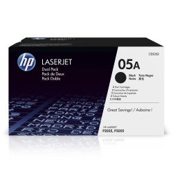 2x HP 05A noir (CE505D)