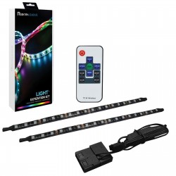 Kit LED RGB 2 bandes + télécommande + connecteur molex