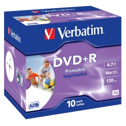 5x DVD+R 16X VERBATIM