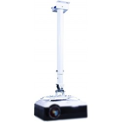 Support vidéoprojecteur plafond télescopique 60-100cm.