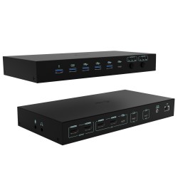 I-TEC C31KVMDOCKPDPRO KVM 3 hôtes