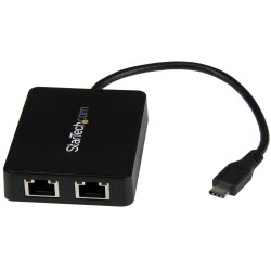 StarTech Adapt USB-C 2x RJ45 1GbE