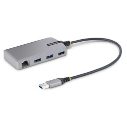 StarTech Hub USB-A 3x USB-A 1GbE