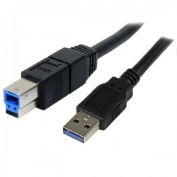 StarTech USB-A USB-B 3.0 3m Noir
