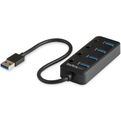 StarTech Hub 4x USB-A interrupteurs