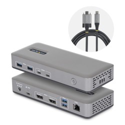 StarTech Dock USB-C double CRAN DP