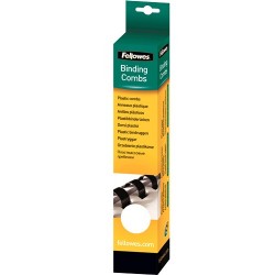 Fellowes Anneaux 8mm Blanc x25
