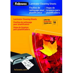 Fellowes feuilles nettoyage plastifieuse x10