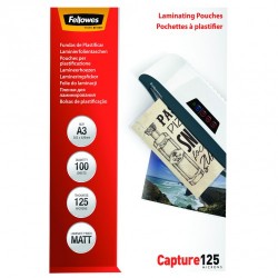 Fellowes Pochettes A3 125 mic