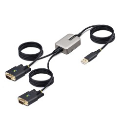 ***StarTech 2x USB série USB vers double DB9 RS232 Adapt