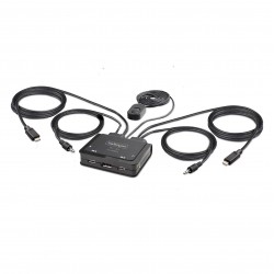 ***StarTech Câble KVM 2x USB-C 4K Bleu 2 ports