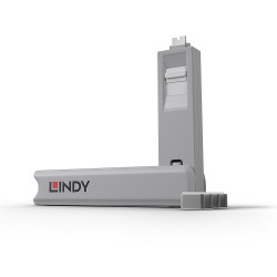 Lindy Cle verrou USB-C x4 Blanc