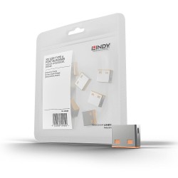 Lindy Verrous USB-A x10 Orange