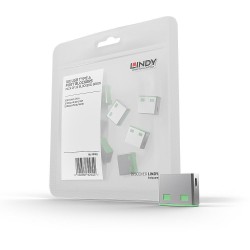 Lindy Verrous USB-A x10 Vert