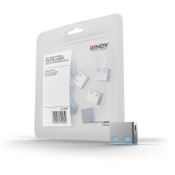 Lindy Verrous USB-A x10 Bleu