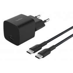 Belkin Chargeur 25W + USB-C 1m Noir