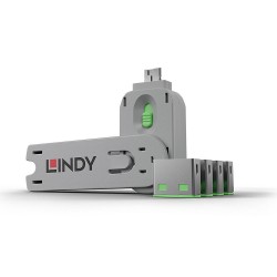 ***Lindy Cle verrou USB-A x4 Vert
