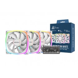 Montech AX120 Pack 3 120mm Blanc