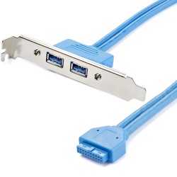 ***StarTech Adapt PLAQUE EMPLACEMENTSFEMELLE 2x USB 3.0 A