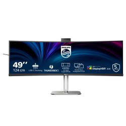 Philips 49B2U6900CH 6000 Series 5120 x 1440 Dual Quad HD @ 75 Hz incurvé DisplayHDR 400 2xHDMI, DisplayPort, 2xUSB-C.
