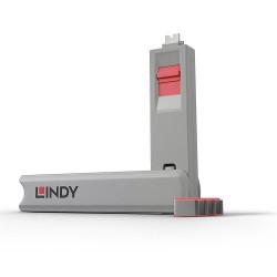 Lindy Cle verrou USB-C x4 Rouge