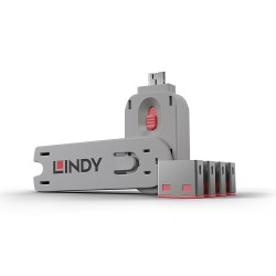 Lindy Cle verrou USB-A x4 Rose