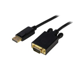 StarTech DisplayPort VGA 1,8m Noir