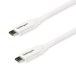 ***StarTech 2m USB USB-C Câble avec 5APD USB 2.0 USB if USB 2.0 2m Blanc