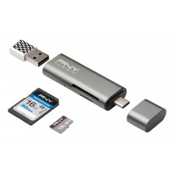 PNY Lecteur USB-C 3-en-1 SD