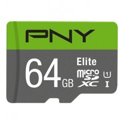 PNY Elite microSD 64Go U1 + adapt