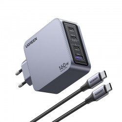 UGREEN Nexode Chargeur GaN 160W ports avec câble