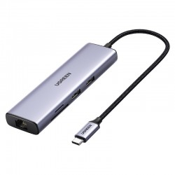 UGREEN CM512 Dock USB-C 6 ports Gris