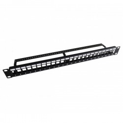 Uptec Panneau 19 1U - KeyStone - 24 ports nu RJ45
