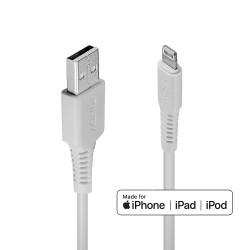 Lindy USB-A Lightning 0,5m Blanc
