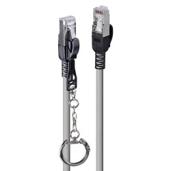 Lindy RJ45 Cat.6A S FTP Security 2m Gris