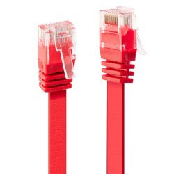 Lindy RJ45 Cat.6 U UTP plat 1m Rouge