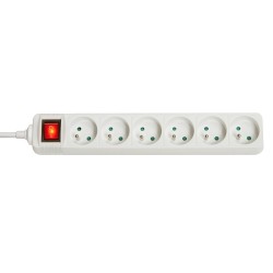 Lindy Multiprise 6 prises FR interrupteur 1,4m