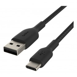 Belkin USB-A USB-C 3m tressé Noi