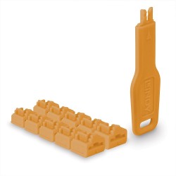 Lindy Verrous RJ45 x10 Orange